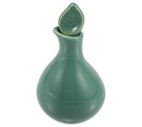 INOOMP Flacon D’essentielle en Céramique Émaillée Vert Profond 50 Ml pour Aromathérapie Spa et Massage Thaï, Distributeur Hermétique pour Soins Cheveux et Corporels Professionnels