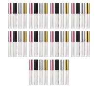 INOOMP Flacons de Gloss à Lèvres Vides 10 Ml 40 Pièces Bouchons Électroplaqués pour Recycler les Contenants de Maquillage Rechargeables pour Usage Quotidien