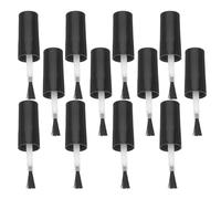 INOOMP Flacons de Vernis à Ongles avec Bouchons en Plastique et Brosse en Fibre Artificielle, 20 Pièces, Design Pratique, pour Salons et Boutiques de Manucure