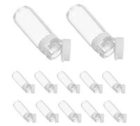 INOOMP Flacons de Voyage 2ml Bouteilles Réutilisables Étanches Lot de 20 en Verre et Plastique pour Huiles Essentielles et Sérums, pour Soins Quotidiens et Déplacements