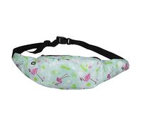 INOOMP Flamingo Sports Fanny Pack Waist Bag à De Sport Léger Et pour Femmes pour Jogging La Randonnée Shopping avec Poches Zippées pour Rangement Pratique