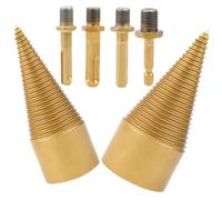 INOOMP Foret à Bois en Carbure Thermique Durci, Outil de Fendage pour Camping et Ferme, Kit de Mèches Séparatrices pour Fendeuse à Bois D'allumage