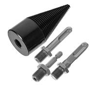 INOOMP Foret à Fendeur Électrique Acier Kit avec Cônes pour Fendre Bûches et Durable pour Usage Domestique et Extérieur