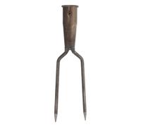 INOOMP Fourche à Deux Dents en Acier pour Le Jardinage, Le décompactage
