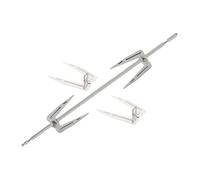 INOOMP Fourchettes à Rôtir Poulet en Acier pour Friteuse à Air et Four Accessoires Cuisine Pratiques pour Barbecue Camping et Rôtissoire Rotative Uniforme