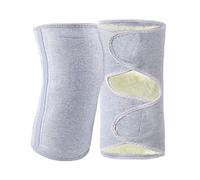 INOOMP Genouillère Hiver Épaisse en Laine Mélangée Manchon de Jambe Chaud, Protection Thermique pour Genoux, Taille Adaptée 150-200 Kg, Genouillère Respirante et Confortable pour Sport