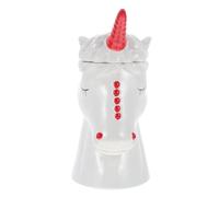 INOOMP Gobelet à Eau Chic en Céramique Blanche 350ml, Coupe Unique Créative et Adorable pour Cocktail Multi-usage et Décoration Élégante