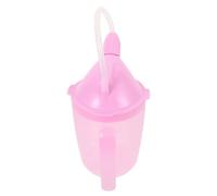 INOOMP Gobelet Anti-fuite et Couvercle, Tasse pour Patients Handicapés, Convalescence et Maternité, 250 Ml, Incassable, Rose, Aide à Boire pour Personnes Âgées et Alitées