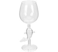INOOMP Gobelets à Vin Élégants Décoratives Originales Design Poisson en Verre 260ml pour Cocktails et Vins pour Hôtels Cuisine