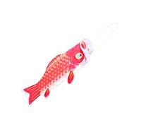 INOOMP Grands Drapeaux Décoratifs Parlants En Forme De Carpe Bannière Suspendue Style Poisson Drapeau D'Extérieur Léger Pour Le Festival Des Bateaux-Dragons Au Japon Rouge
