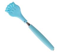 INOOMP Gratte-dos Automatique à Long Manche en Pp et Acier Inoxydable Bleu pour Massage Confortable et Lisse, pour Femmes Enceintes et Parents Handicap
