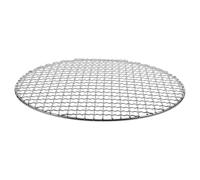 INOOMP Grillage Rond pour Barbecue en Fer 35cm, Cuisson Uniforme | Filet de Barbecue Argenté, sans Assemblage, Flux D’air Amélioré, Limite la Déformation, pour Camping et Voyage