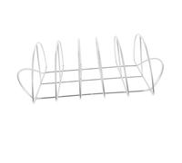 INOOMP Grille à Barbecue en Acier Inoxydable Support pour Steaks Demi-Cercle 35 Cm Barbecue Extérieur Ustensile Grillade Solide Pratique