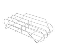 INOOMP Grille à Côtes Levées pour Barbecue, Acier Inoxydable, Demi-Rond