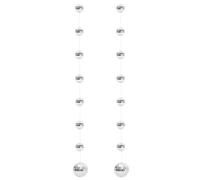 INOOMP Guirlandes de Boules Disco à Facettes 2 Pièces pour Décoration Suspendue Fête Anniversaire et Bar, Ambiance Lumineuse