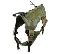 INOOMP Harnais pour Grands Chiens, Gilet de Berger Allemand en Tissu Oxford, Harnais Réglable, Couleur Vert, Taille L, Accessoire pour Entraînement et Promenade Extérieure