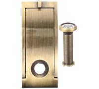 INOOMP Heurtoir de Sécurité pour Porte D'entrée en Alliage de Zinc Or, Forme Carrée, Résistant la Rouille avec Performance Fiable, Design Simple et Moderne