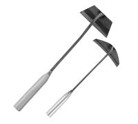 INOOMP Houe à Main 2Pcs pour Jardinage Outil de Désherbage Polyvalent Tout Acier Portable et Ergonomique pour Jardin et Agriculture