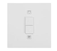 INOOMP Interrupteur de Levage de Store : Bouton-Poussoir Mural Type 86 - Retour Automatique - PC ignifugé pour fenêtre, hôtel, Bureau, Rideau, volet Roulant électrique, Blanc