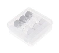 INOOMP Kit 3 Étuis à Lentilles Transparents Grosse Capacité, Coffret D'objectifs Étanche en Plastique, avec Pince à Épiler et Flacon, Rangement Portable pour Voyage, Sport et Usage