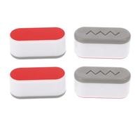 INOOMP Kit de 4 Butoirs en Caoutchouc pour Siège de Toilette, Coussin en Silicone Surélevé, Accessoires pour Toilette Domestique, de Bruit, Compatible Abattant Standard Elliptique, Usage