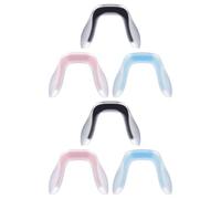 INOOMP Kit de 6 Coussinets Nasaux en Silicone Souple de U pour Lunettes, Ajustement et Remplacement Facile, Design Antidérapant pour Pont de Lunettes