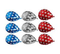 INOOMP Kit de Décorations de Ballons de Boxe Gonflables 9 Pièces en Aluminium, Accessoires pour Fête D'anniversaire, Shower et Événements Sportifs Thème Boxe