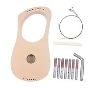INOOMP Kit de Fabrication de -Lyre en Bois à 7 Cordes Instrument Musical DIY pour Garçon et Filles Matériau Sûr et Solide Jouet Éducatif
