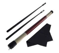 INOOMP Kit de Nettoyage pour Flûte Traversière, Bâtonnets Solide Noirs Chiffon de Nettoyage, Accessoires pour Instruments à Vent, Entretien Facile et Protection Optimale des Flûtes,