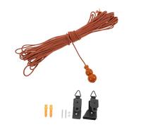 INOOMP Kit de Remplacement pour Stores Enrouleurs Cordelette Résistante en Polyester et Accessoires Complets en Bois et Fer, Compatible Stores Vénitiens et Rideaux Couleur Aléatoire