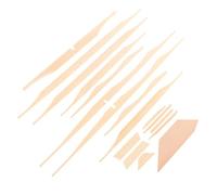 INOOMP Kit de Renforts en Épicéa Beige 17 Pièces pour Guitare Acoustique Surface Lisse, Matériau Bois, pour Luthier et DIY Guitare Folk