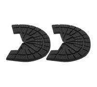 INOOMP Kit de Réparation de Talonnette en Caoutchouc Antidérapant, Semelles Talons Renforcées Noires pour Chaussures Taille 43-44, Protection Solide L’usure et Glissement, Coussinets