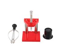 INOOMP Kit D'outils de Réparation Montre avec Poussoir de Goupille, Presse à Aiguilles en Alliage et Plastique Abs, Loupe Intégrée pour Entretien à Domicile en Déplacement