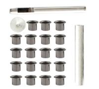INOOMP Kit Œillets en Fer pour Cuir et Ceinture avec Outils D'installation Simple à Utiliser, Robuste, pour Bricolage à Domicile et Artisanat