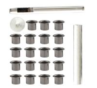 INOOMP Kit Œillets Métalliques en Fer pour Maroquinerie et Ceintures avec Outil D'installation Robuste, Multifonctionnel pour Travaux du Cuir en Atelier