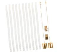 INOOMP Kit Mèches Torche pour Bouteille de Vin avec Support et Couvercles Accessoire DIY pour Lampes Tiki Sécurisées et