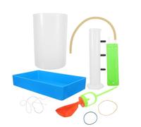 INOOMP Kit Scientifique en Plastique pour Expérience de Physique en Classe, Outil Pédagogique Engageant Démontrant la Pression Liquide Selon la Profondeur, pour Enseignants et Élèves