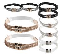 INOOMP Lacets Élastiques Anti-déchaussement pour Escarpins et Mules, Lot de 5 Paires en Pu, Renforcent la Stabilité et Maintiennent Chaussures Lors de Sols Irréguliers