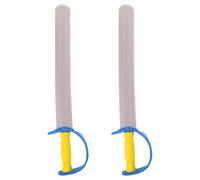 INOOMP Lames en Mousse pour Garçon et Filles 2pcs Légères et Sûres en Eva Bleu, Accessoires pour Entraînement D'escrime et Fêtes Médiévales de Cosplay