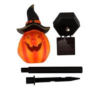INOOMP Lampe Solaire de Jardin Citrouille Orange Décorative pour Extérieur LED Haute Luminosité et Batterie Rechargeable pour Patio et Pelouse Halloween