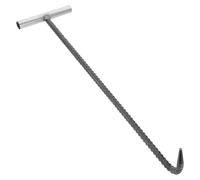 INOOMP Lève-couvercle de regard, lève-couvercle de vidange, crochet en T, outil de levage pour couvercle de regard ouvert, noir, 50 cm