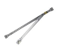 INOOMP Limiteur de Sécurité Fenêtre Coulissante 30 Cm Barre Télescopique Réglable en Aluminium Anti-Vent Protection Intérieure Sécurité Verrous Fenêtre sans Perçage pour Porte