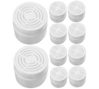 INOOMP Lot de 10 Boîtes De Déodorant 150 ML avec Couvercle Ajouré en Plastique Blanc, Boîte Anti-odeurs Rechargeable pour Chambre à Coucher, Salle De Bain Et Voiture