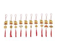 INOOMP Lot de 10 Breloques à Pompon « Année de la Chèvre », Pendentif