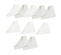 INOOMP Lot de 10 Chiffons Essuie-lunettes en Microfibre 100% Coton, Lavables et Réutilisables, Gris et Blanc, Nettoyage pour Lunettes, Écrans et Objectifs, Usage Quotidien Santé et