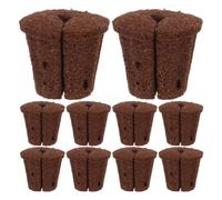 INOOMP Lot de 10 éponges de Tourbe pour la Culture hydroponique, 4,3 cm | Disques de croissance racinaire, godets de semis fendus, capsules de culture hors-sol, blocs de clonage pour légumes de