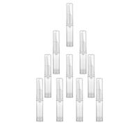 INOOMP Lot de 10 Flacons-pompes sous Vide en Plastique 5 Ml pour Sérum Contour des Yeux, Bouteilles Cosmétiques Légères Étanches pour Voyage et Soins Visage
