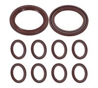 INOOMP Lot de 10 joints d'étanchéité pour arbre rotatif, joints à | Joint d'étanchéité pour palier de moteur, joint résistant aux hautes températures, composant d'étanchéité de
