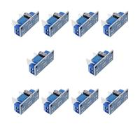 INOOMP Lot de 10 Modules Régulateurs de Tension Réglables, Convertisseurs DC-DC à Abaisseur, Conception Compacte en Métal, pour Kits DIY et Systèmes Embarqués