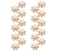 INOOMP Lot de 10 Pinces Serrage-tailles en Métal Doré Boutons Fleurs, Réglables sans Couture pour Jeans, Jupes et Robes - Accessoires Couture Pratiques pour Ajustement Rapide
